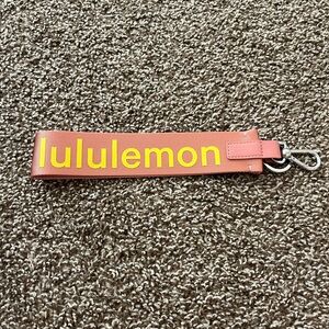 Lululemon Athletica Pink and Yellow Key Holder